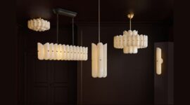 Lorna lighting by Roll & Hill and Rejuvenation